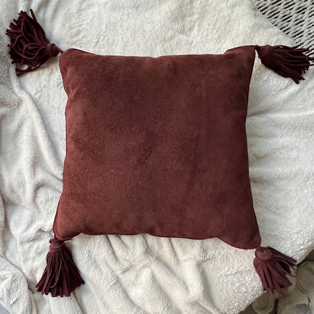 West ELM Suede pillow cover in GUC